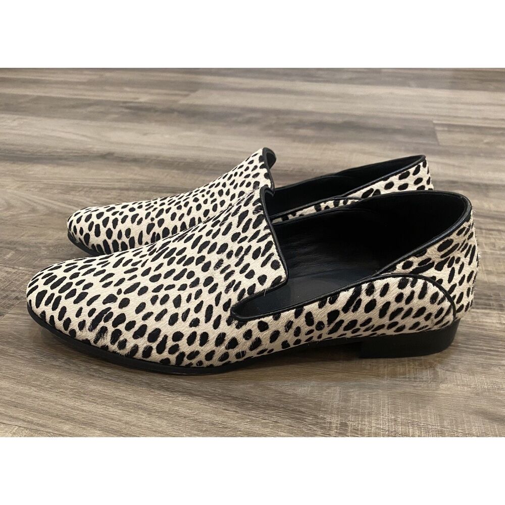 Genuine Clarks Black and White Loafers Size 8.5